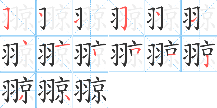 翞的筆順筆畫